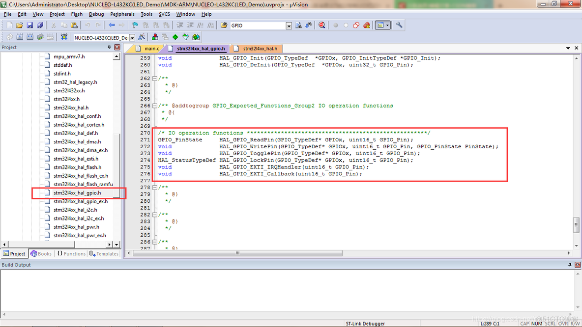 NUCLEO-L432KC实现GPIO控制（STM32L432KC）_编程_11