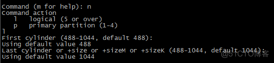 CentOS添加一个新的硬盘、添加分区到挂载的过程_Linux_05