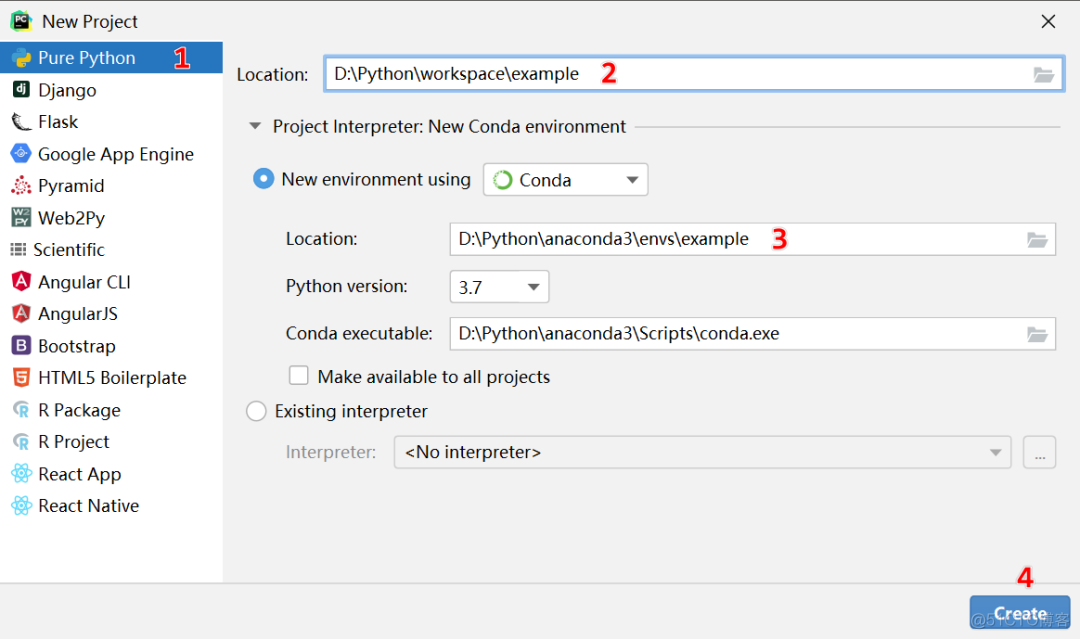 搭建 Python 高效开发环境： Pycharm + Anaconda_Pycharm + Anaconda_37