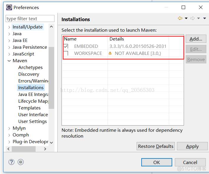 关于使用eclipse自带的maven插件以及使用自己安装maven插件_Java_02