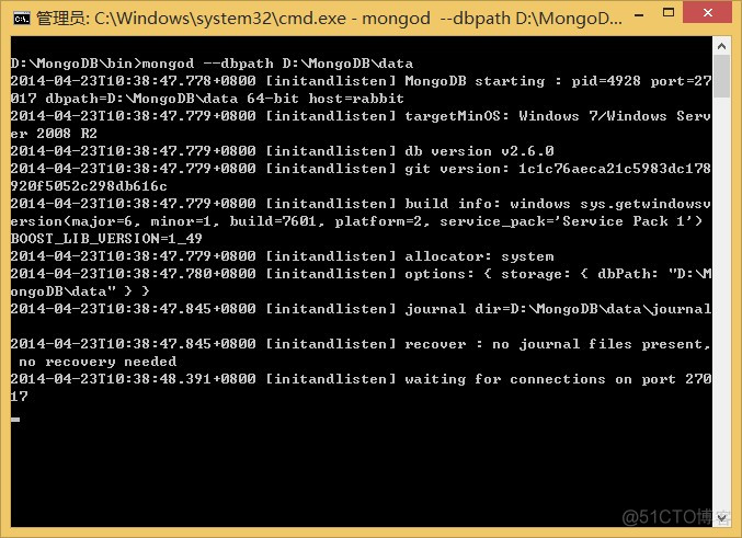 MongoDB Windows环境安装及配置_MongoDB_03