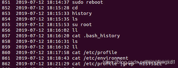 linux history 历史命令行查询和使用_Linux_02