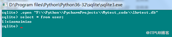 Python连接SQLite数据库_python_02