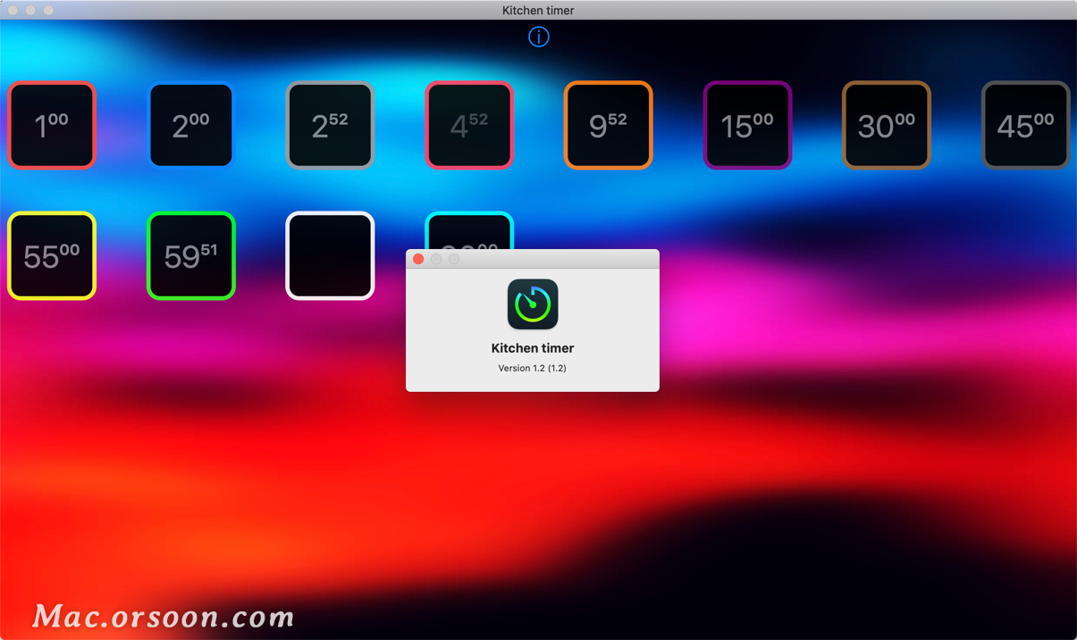 Kitchen timer for Mac(厨房计时器)_软件