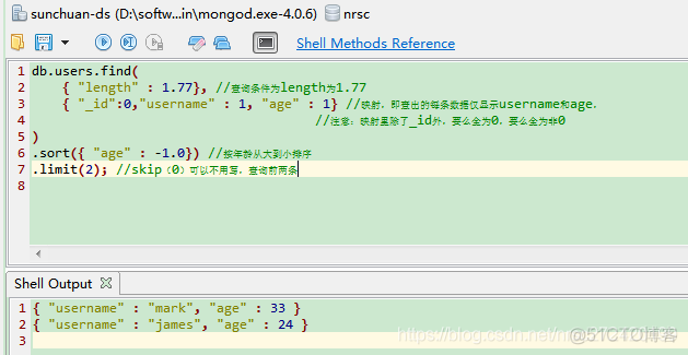 MongoDB总结整理2 --- mongodb文档查询1【mongodb查询语法介绍】_MongoDB_02