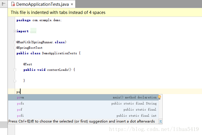 Idea中main方法和System.out.println()快捷键_JAVA