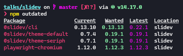 npm 更新依赖 / 更新库 / 更新包 的命令 | npm outdated | npm updated_更新包