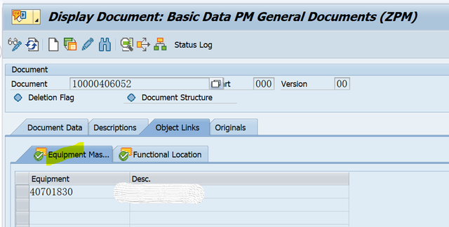 SAP PM 初级系列26 - 设备&功能位置的Document_SAP