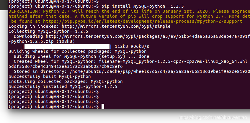 mysql-python的安装_mysql