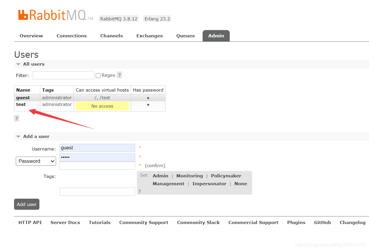 RabbitMQ，采用当前最新版RabbitMQ 3.8.12，Erlang 23.2_使用_21