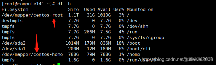 CentOS 7 缩小 home分区扩大 root分区_调整分区