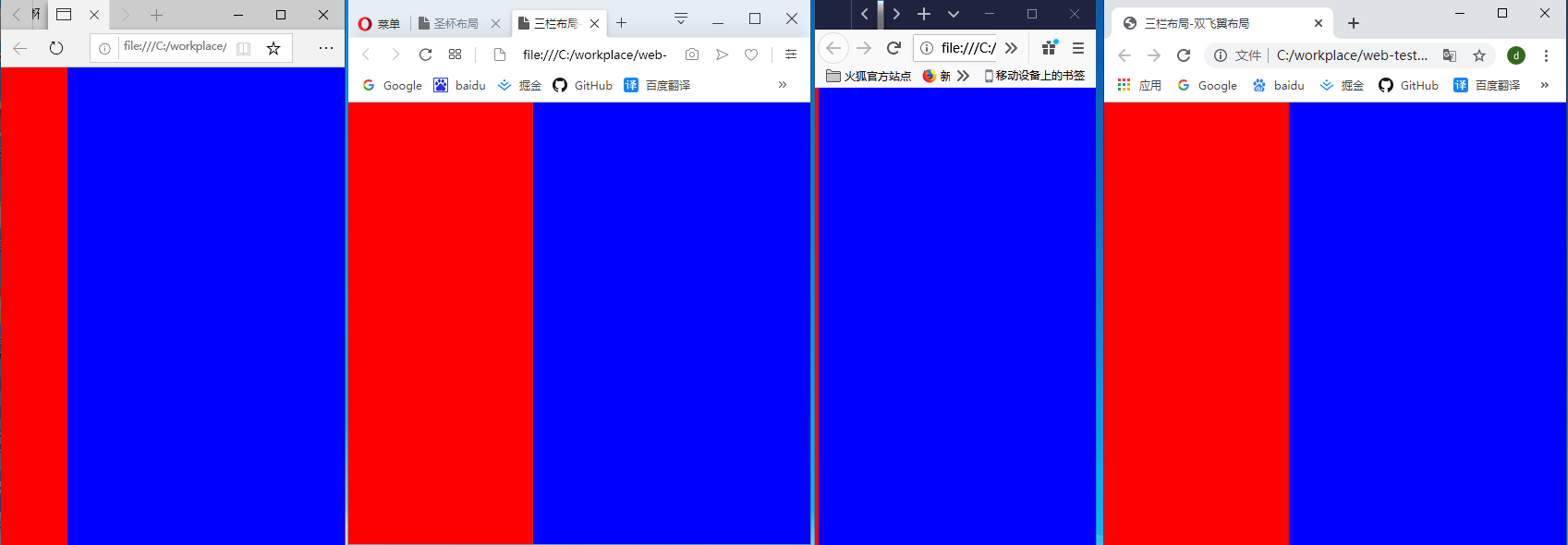 CSS三栏布局方法及其分析_css_08