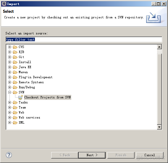 SVN安装使用及eclipse整合SVN_svn_22
