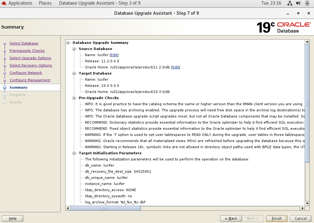 DBUA升级至19C NON-CDB_Oracle_19