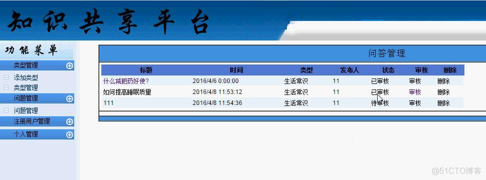 asp.net知识共享平台_毕业设计_02