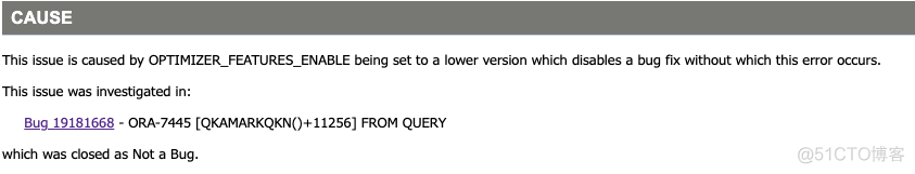 问题已解决：ORA-7445[qkaMarkQkn()+] Running a Large Query_oracle_03