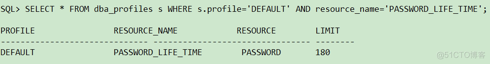 Oracle设置用户密码永不过期_密码永不过期_04