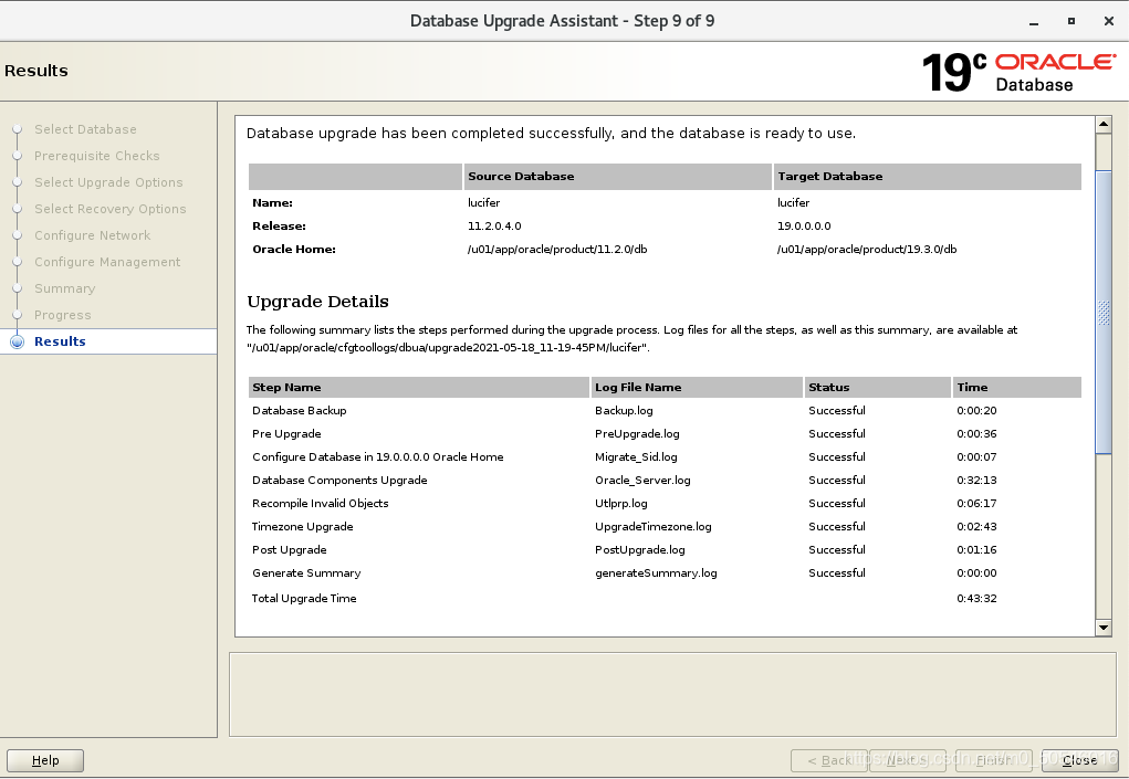 DBUA升级至19C NON-CDB_Oracle 19C_23