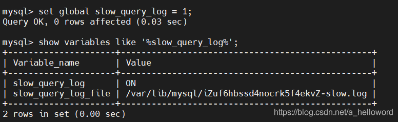 MySQL慢查询日志如何开启以及分析_mysqldumpslow_02