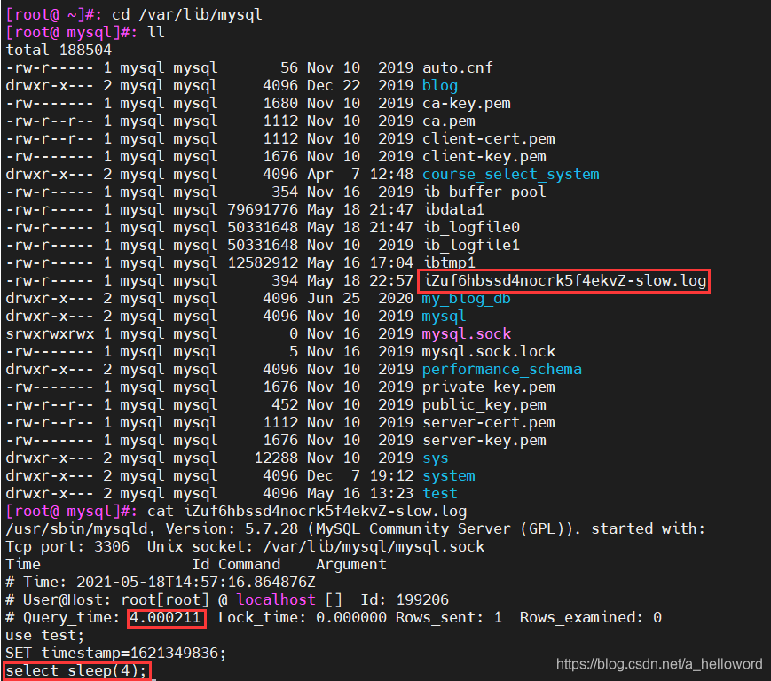 MySQL慢查询日志如何开启以及分析_mysql_05