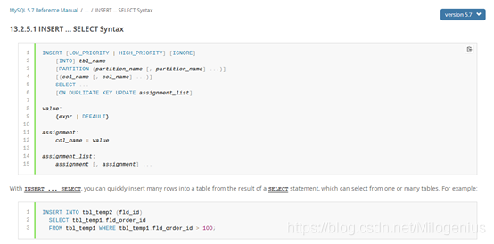 MySQL中的INSERT ... SELECT语法_MySQL_02