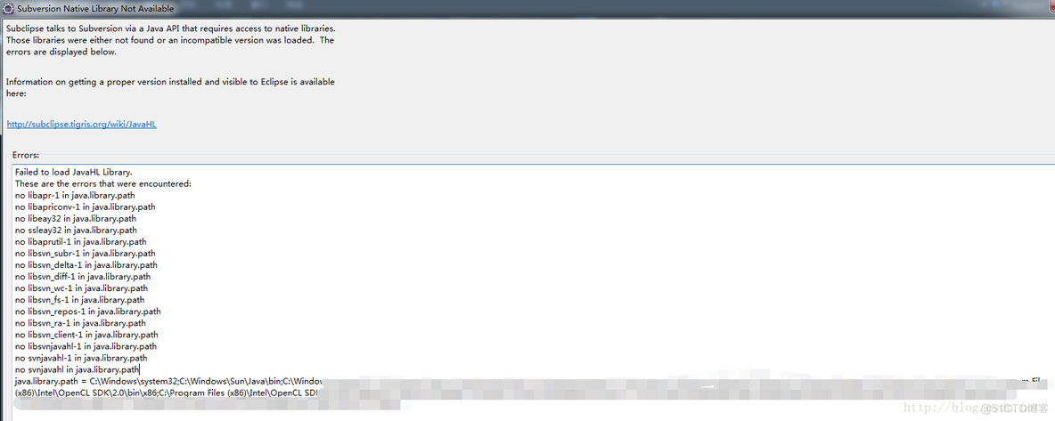 eclipse经常弹出Subversion Native Library Not Available,什么是JavaHL,svnkit完美解决_svnkit