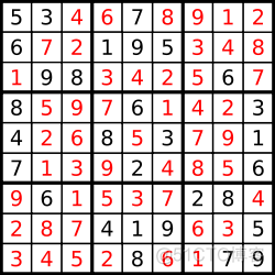 每日一题：解数独问题_C/C++_02