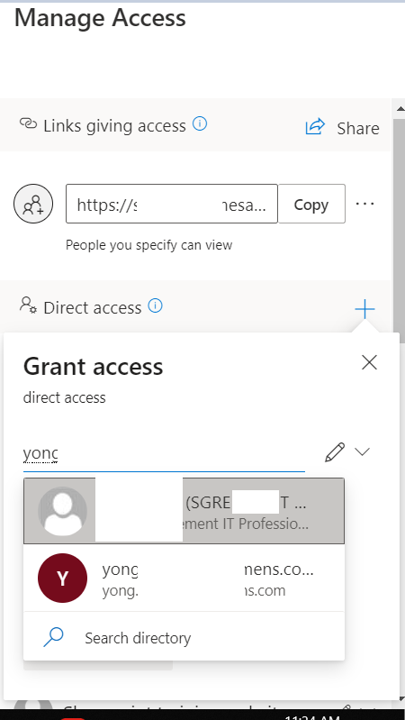 SharePoint online文档库中文件夹及文件分享方式论述_LINK GIVING ACCESS_07