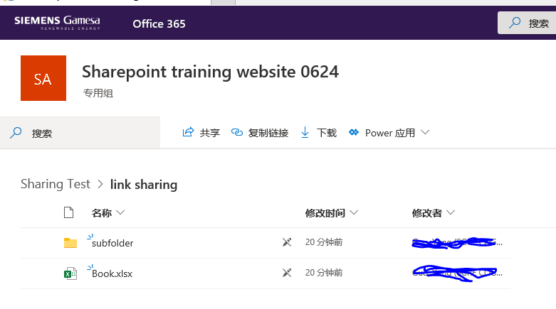 SharePoint online文档库中文件夹及文件分享方式论述_Direct access_06