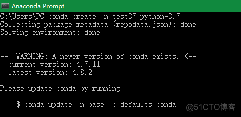 Win10下Anaconda命令行相关操作_Anaconda_03