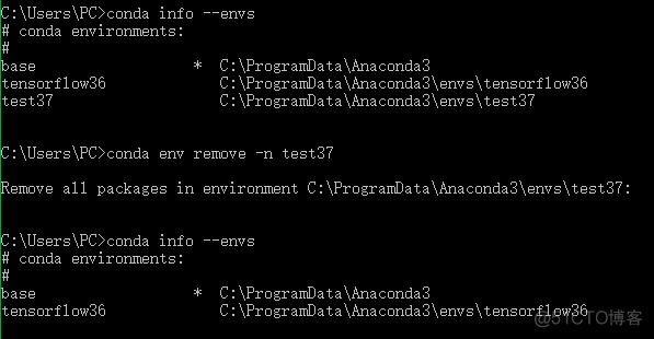 Win10下Anaconda命令行相关操作_Anaconda_10