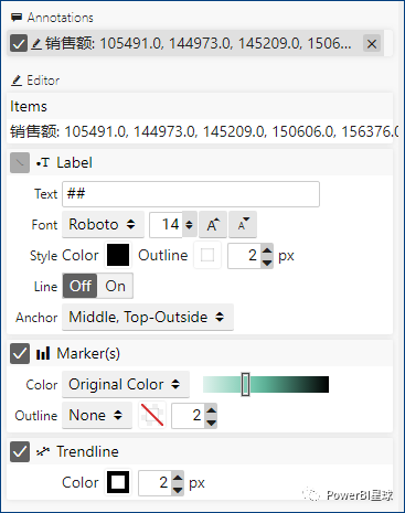 图表上做标注，这个PowerBI自定义图表太厉害了_PowerBI_05