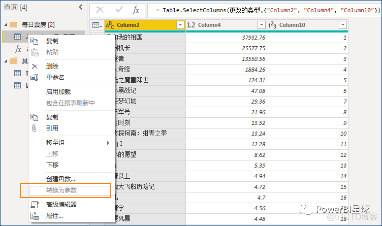 Power BI抓取猫眼数据告诉你，哪部电影更受欢迎？_Power BI抓取猫眼数据_04