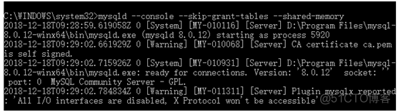 Mysql 密码修改 win10  忘记密码  新建用户 更新密码_MySQL组件_02