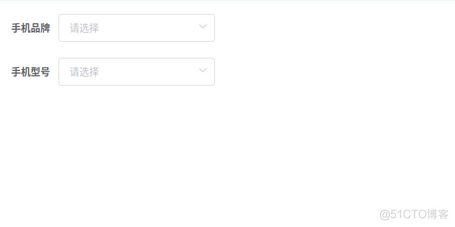 vue + elementUI 实现下拉框二级联动_手机型号