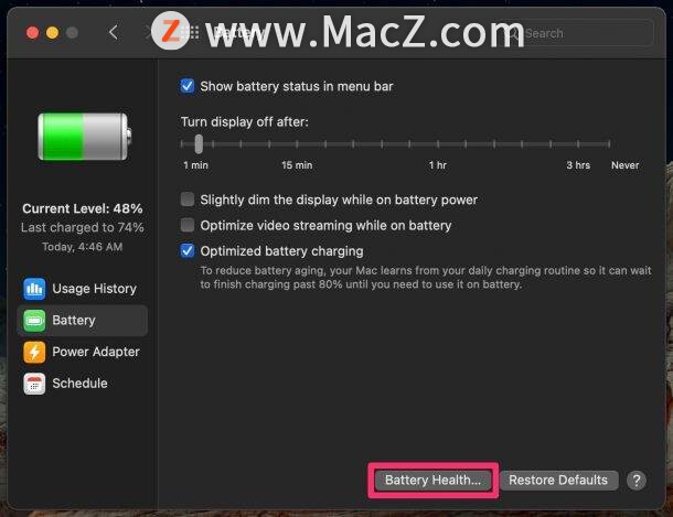如何检查Mac的电池健康状况？_苹果Mac_04