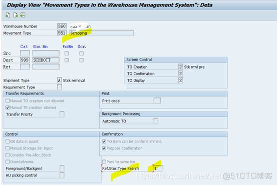 SAP WM Movement Type 里的‘Ref.Stor.Type Search’字段用法初探_SAP