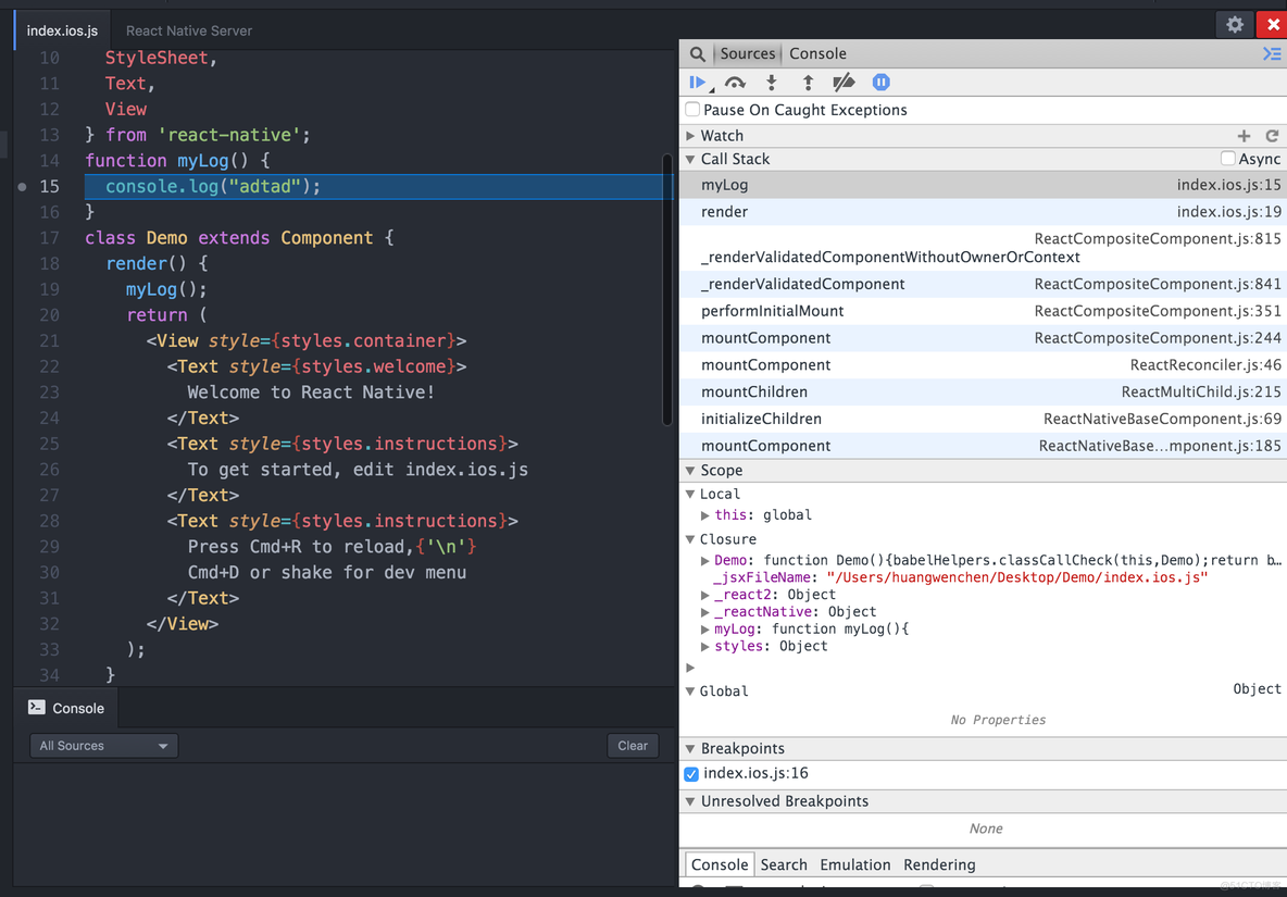 React Native开发之IDE（Atom+Nuclide）安装，运行，调试_Nuclide_20