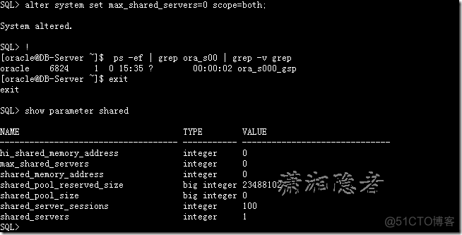 ORACLE参数max_shared_servers空值与零的区别_ORACLE_02