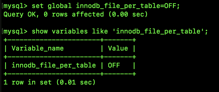 MySQL 中的共享表空间与独立表空间_mysql_02