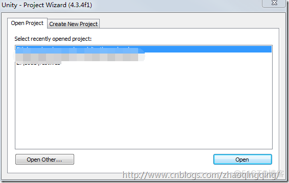 Unity Project Wizard (最近打开的项目记录)_Editor