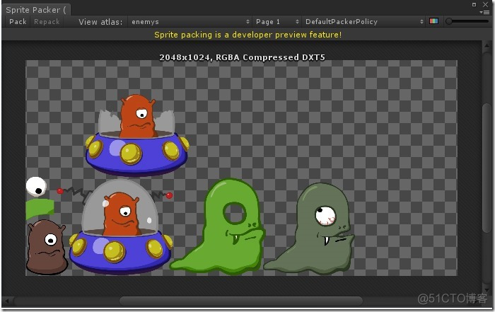 Unity2D Sprite Packer用法介绍_Unity2D_07