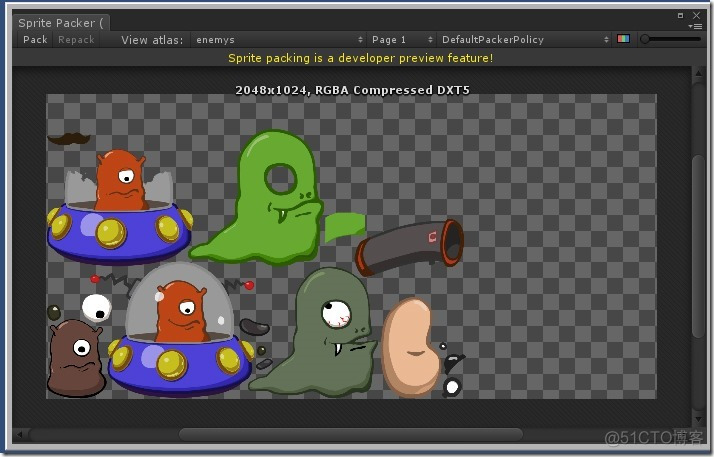 Unity2D Sprite Packer用法介绍_Unity2D_05