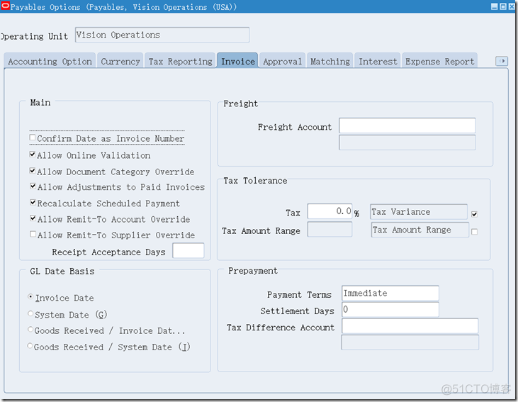 应付系统选项 Payables Options_会计_03