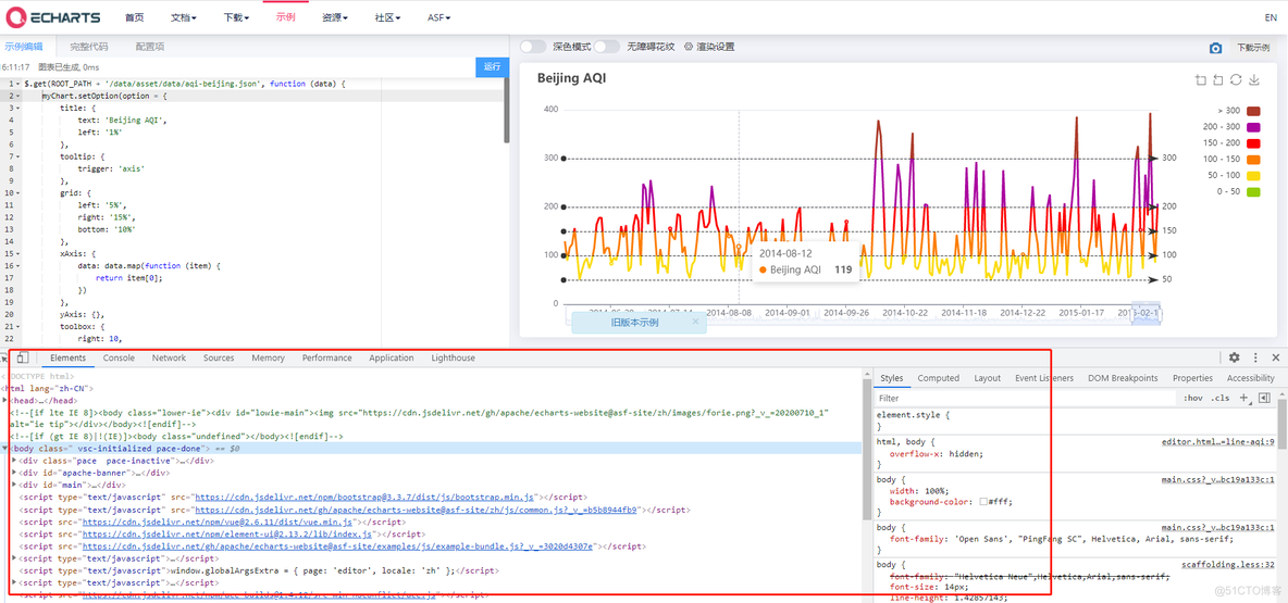 如何快速获取别人的echarts样式（抄echarts的option）_json_02