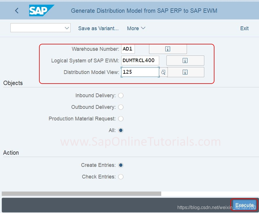 Generate Distribution Model from SAP ERP to SAP EWM in SAP S/4Hana_SAP qm_04