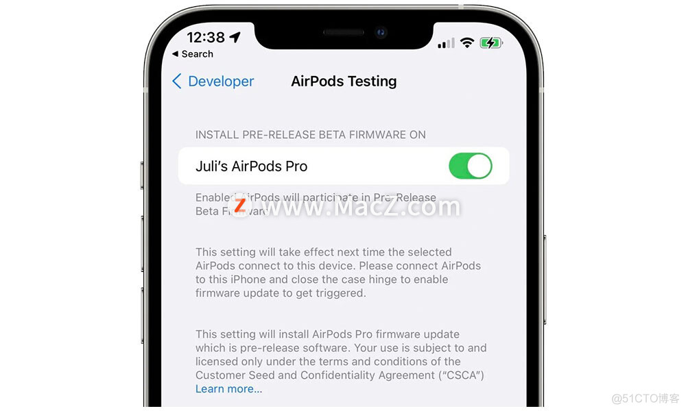 如何在 AirPods Pro 上安装 Apple 的 Beta 版固件？_AirPods Pro_03