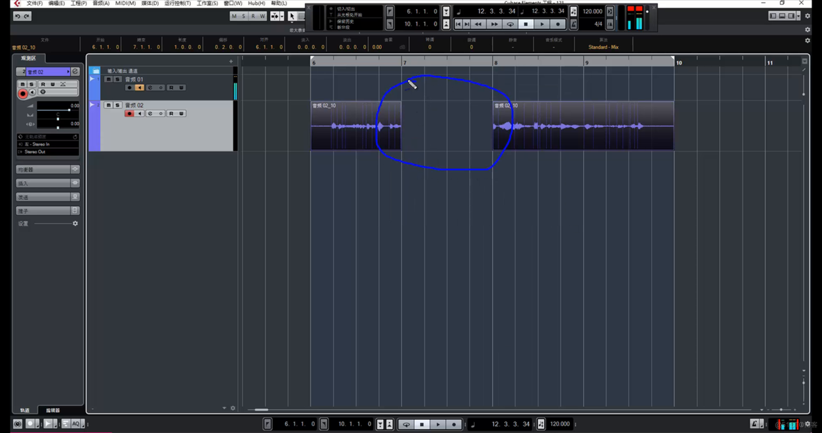2-10）Cubase9.5的切出切入与循环的高级录音方法_音乐_13