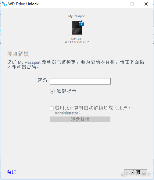 WD（西部数据）硬盘，“必须从您要解锁的硬盘对应的WD Drive Unlock CD 运行WD Drive Unlock应用程序”错误解决办法_IT_02