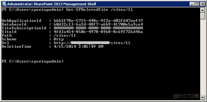 SharePoint 使用PowerShell恢复误删的网站集_SharePoint